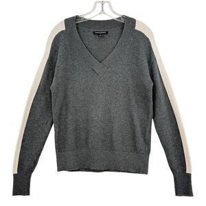 Banana Republic V-Neck Sweater Gray Women’s Knit Size Small